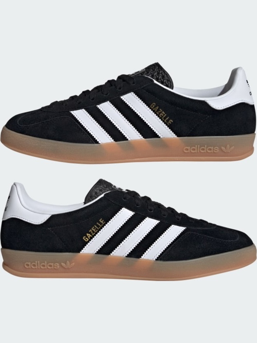 adidas Gazelle Women’s Sneakers Black White Gum - Picture 9 of 12
